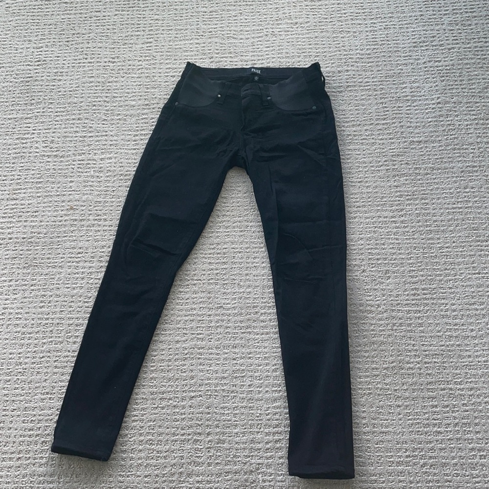 Paige black maternity jeans